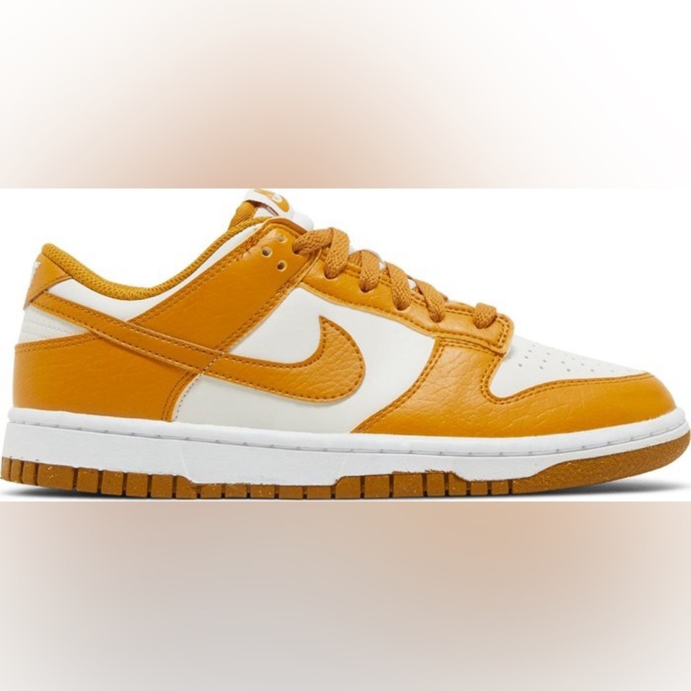 Nike Dunk Low Next Nature Phantom Gold Suede Size 38